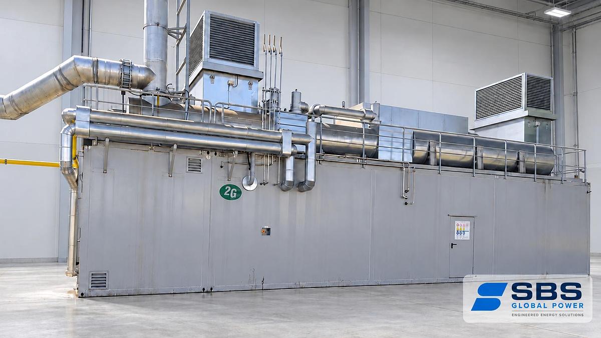 Used 2020 Jenbacher JMS 612 GS-N.L CHP Plant for Sale – Approximately 2 MW, Stamford Alternator, 400 V, 50 Hz