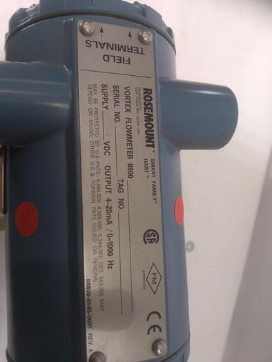 Caudalímetro Vortex 8800, F020SD1N3D1I1M5, Rosemount, Eex, nuevo