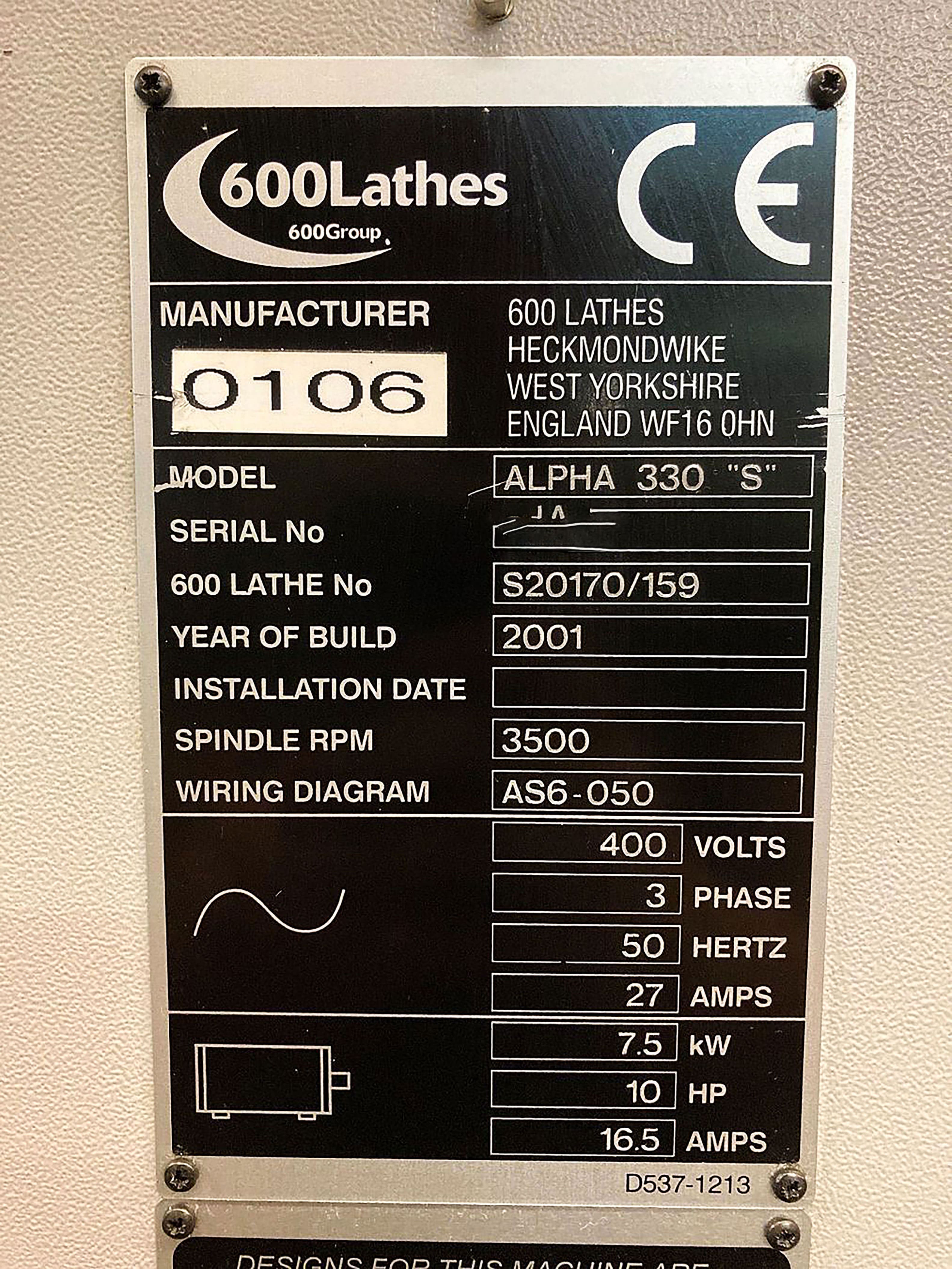 Used Harrison Alpha 330S - CNC Lathe