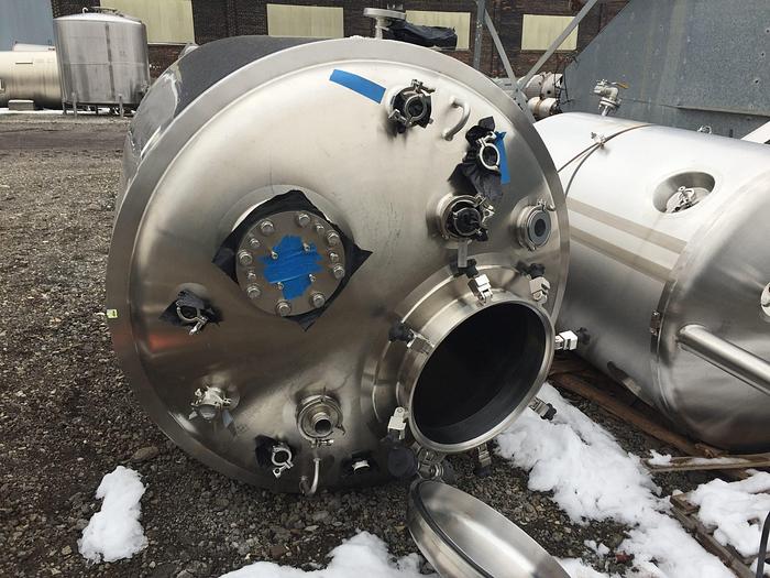 Used 3000 LITER WALKER REACTOR – T-316L S/S – 50/150 PSI (#9606)