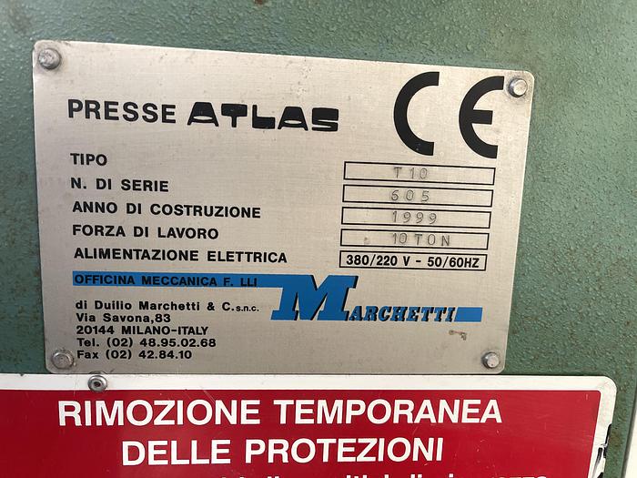 Usato Pressa Meccanica a Collo di Cigno ATLAS T 10