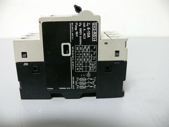 Used Telemecanique GV2-RS14 Motor Circuit Breaker 6-10A