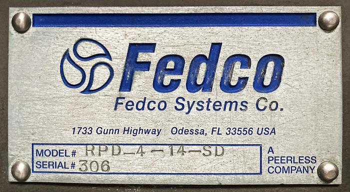 Used USED Fedco Depositor, Model #RPD-4-14-SD