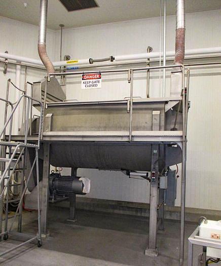 Used 100 CU. FT. DOUBLE RIBBON BLENDER - S/S - 50 HP