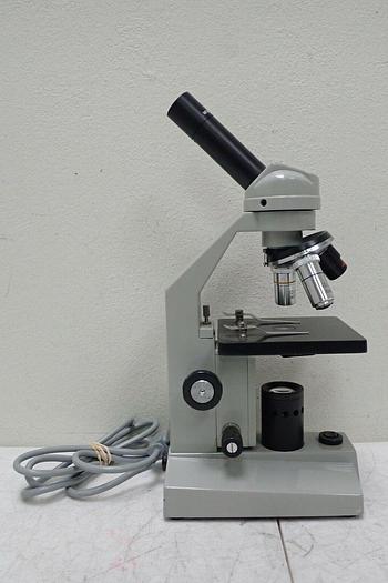 Used L & M Microscope Co. 903-217-2780 Student Compound Microscope w/ 3 Objectives