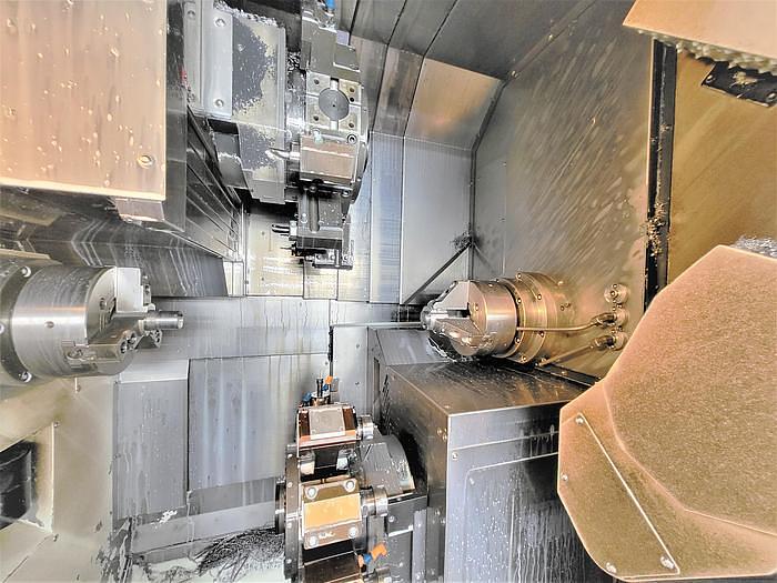 Used 2007 DOOSAN Puma TT1800SY CNC Lathe LiveTooling / C-Axis / Y-Axis / Twin Turret / Twin Spindle