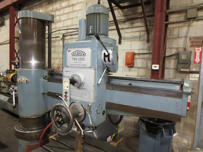Used 4' ARM, SORALUCE TRO-1250, RADIAL ARM DRILL
