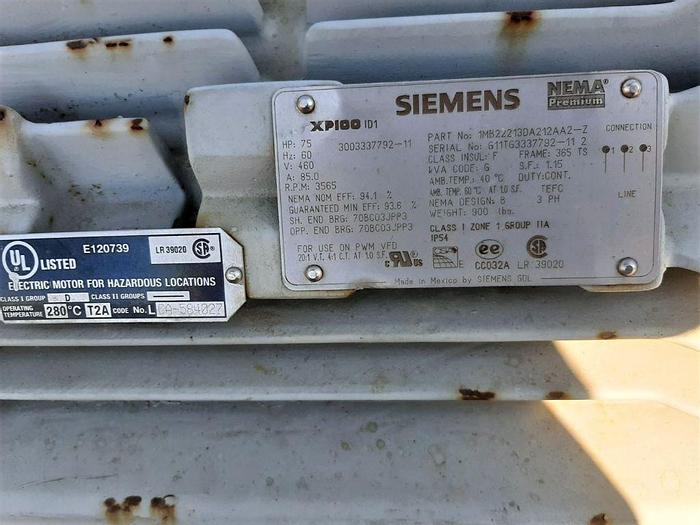 Used Compressor, Gas, 75 HP, Aerzen, Screw, Bio-Gas, #S744402