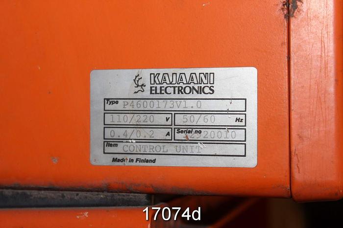 Used Kajaani Type P4600173v1 MCA Consistency Transmitter And Controls #17074