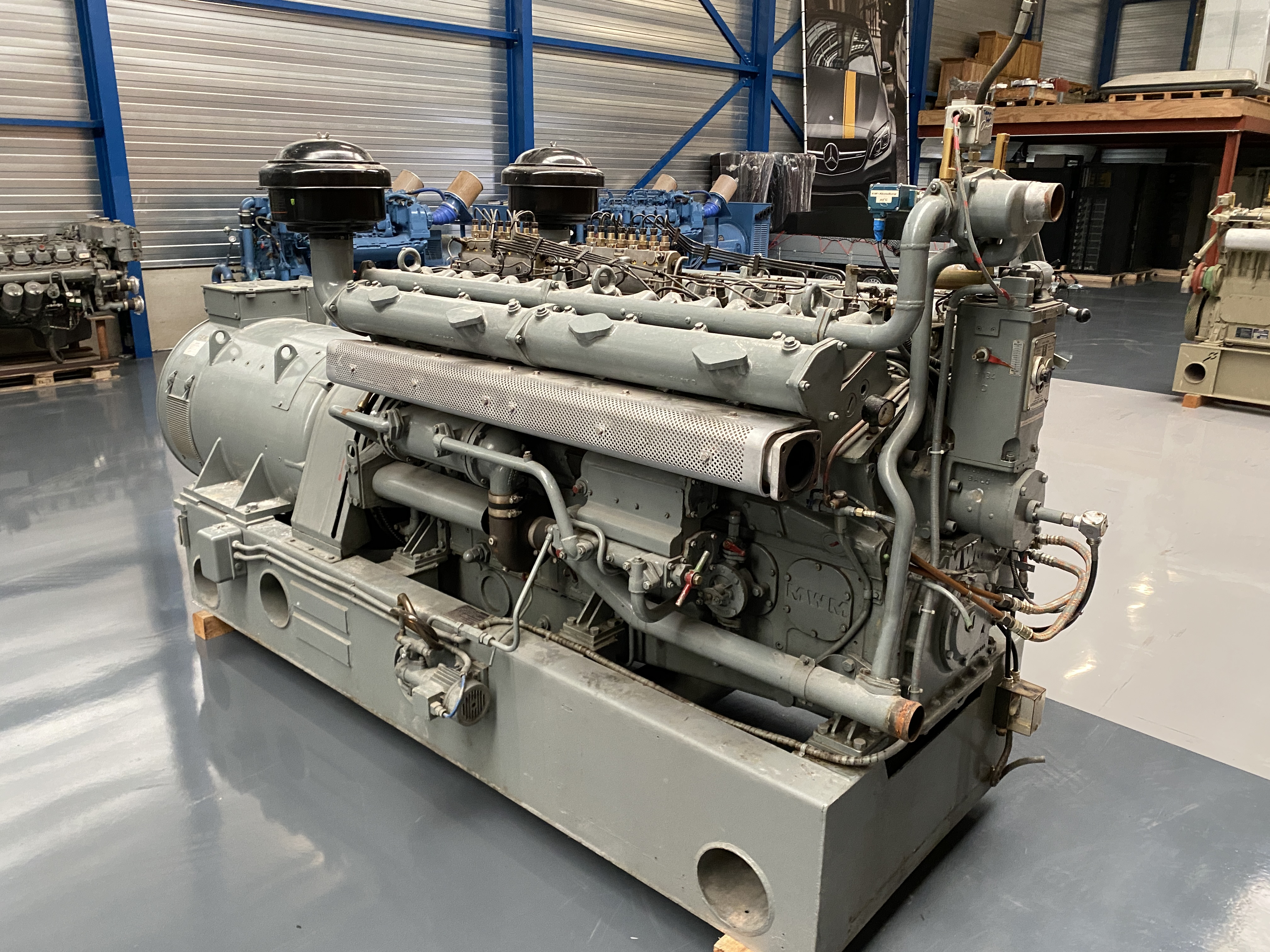 Used MWM RHS518-V16 / PILLER GEN.SET 395 KVA