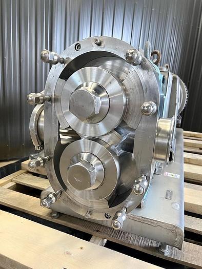 Used 4" SPX 220-U2 ROTARY LOBE PUMP - S/S - 40 HP