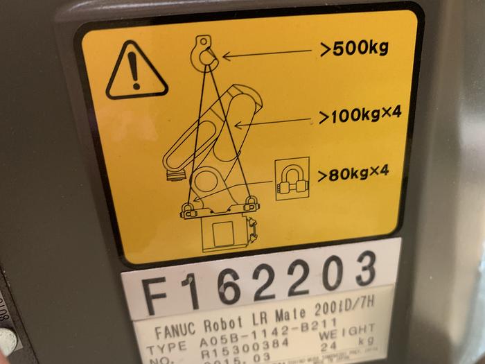 Used FANUC LR MATE 200iD/7H 5 AXIS CNC ROBOT WITH LR MATE R30iB CONTROLLER
