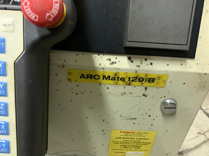 Used FANUC ARCMATE 120iB 6 AXIS CNC ROBOT WITH RJ3iB