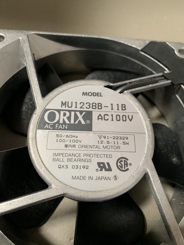 Used Oriental Motor Orix AC Fan MU1238B-11B