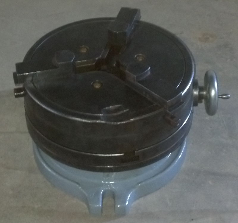 Used 10'' T-Slotted Rotary Table w/ angle mount