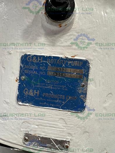 Used Alpha Stainless  2118P12 Rotary Lobe Pump on Stainless Steel Rolling Cart