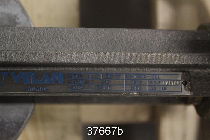 Used Velan 3" Hand Operated Knife Gate Valve, L10-0320C-13BL #37667