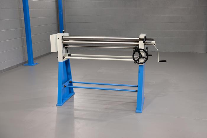 MACH-ROLL 1000 mm x 60mm geared bending rollers