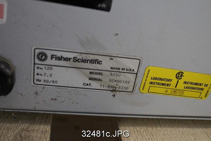 Used Fisher Scientific 525D ISO Temp Incubator #32481
