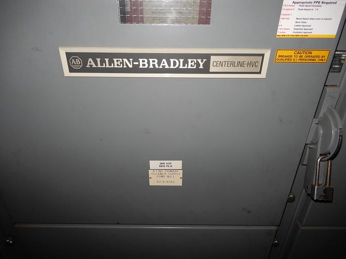 Used 2400V ROCKWELL AUTOMATION ALLEN BRADLEY MOTOR STARTER SECTION