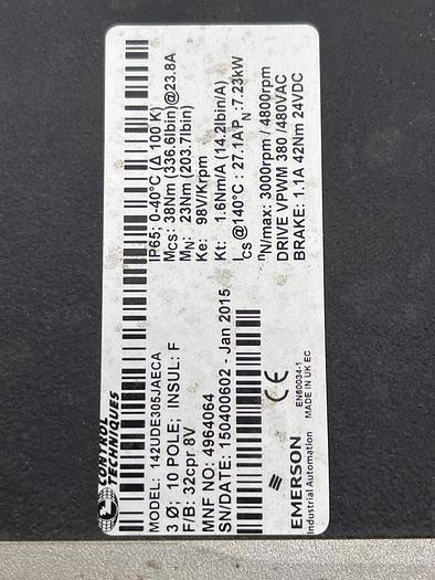 Used Control Techniques 142UDE305JAECA