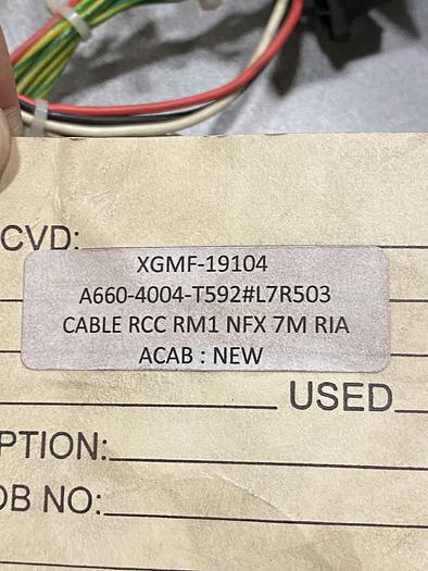 FANUC ROBOT CABLE A660-4004-T592#L7R503 RCC RM1 NFX RIA ACAB