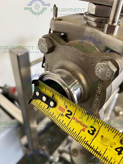 Used Centrifugal Pump 2" x 1.5"   w/ Baldor BW455453 2HP Motor, Drive, Flow Meter