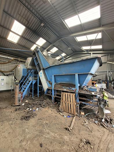 Used Eldon MPR 160T Tyre Recycling Line