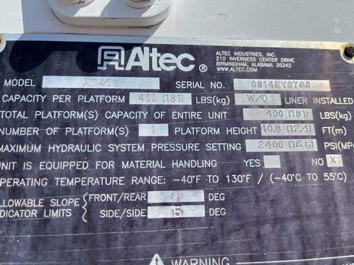 Used Altec AT40 45ft Bucket Boom on 2014 Dodge Ram 4x4 Reg Cab Utility Truck - C37802