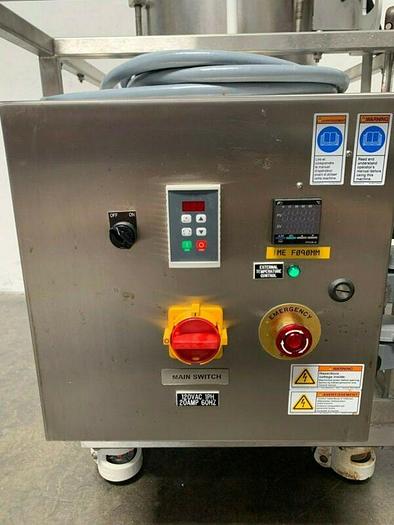 Used Hyclone 50L SV50171-01 Mixer w/ GTR 3Phase 1/4HP Motor on Rolling Cart