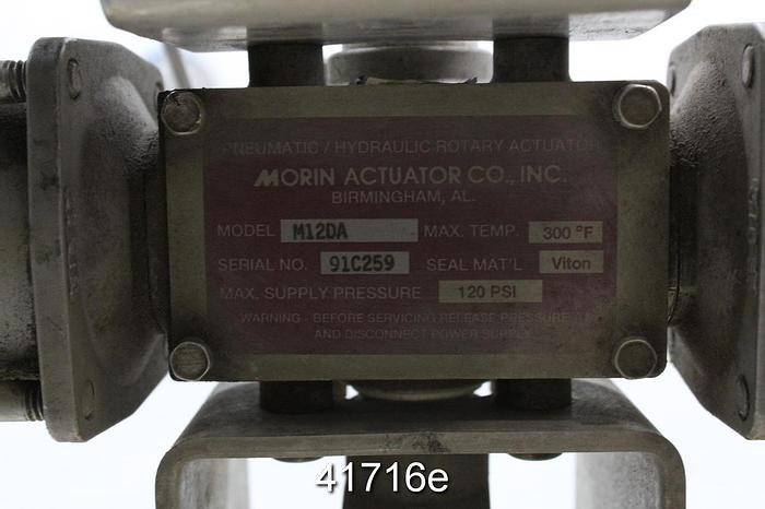 Used Dezurik 4" Air Operated Butterfly Valve #41716