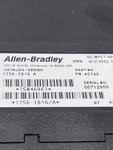 Used Allen-Bradley 1756-IB16 Ser A, 1493-IFM20D24N Ser A