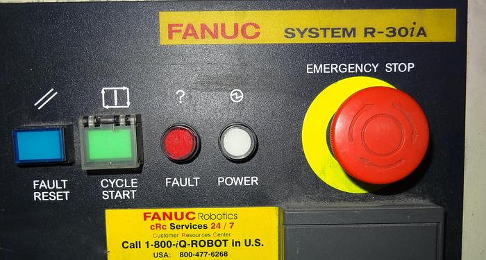 Used FANUC ARCMATE 120iC/10L 6 AXIS CNC MIG WELDING ROBOT WITH R30iA CONTROLLER