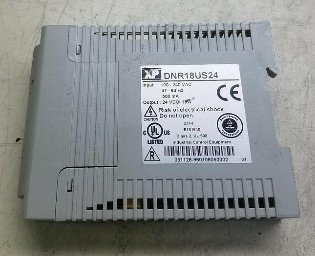 Used XP Power DNR18 Power Supply DNR18US24 100-240 VAC