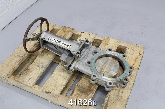 Used Fabri-Valve 8" Hand Operated Knife Gate Valve #41626
