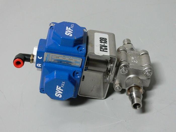 Used COMPACT H15 SR-1B2Z I/90 ACTUATOR w/ SVF SB76666AT-ETO 1/2" Ball Valve