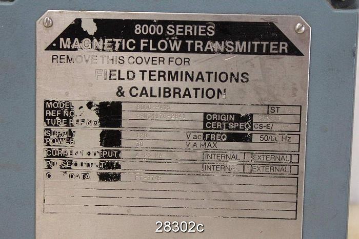 Used Foxboro 8000-pa15 Magnetic Flow Transmitter #28302