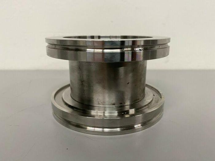 Used Stainless Steel Cylinder 3 5/8" KF Vacuum Fitting