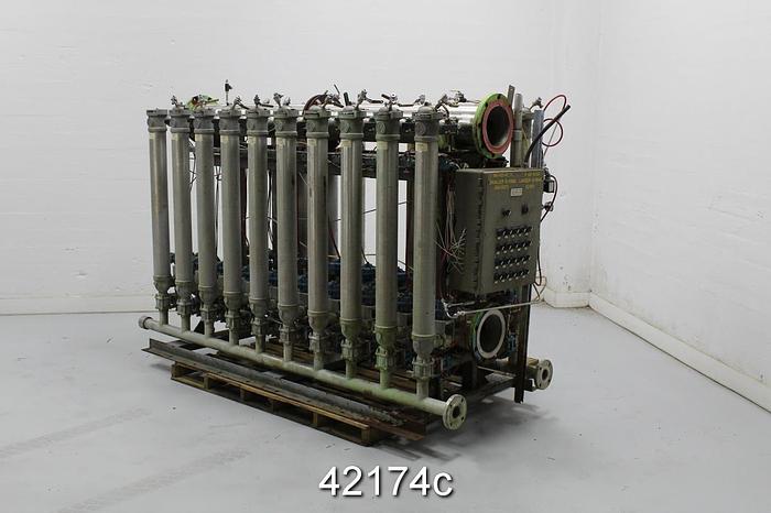 Used Aes 20 Bank Canister Filter With Auto Back Flush System #42174