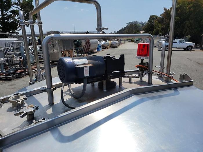 Used Tank, 500 Gallon, S/st, Jkt, Agit, Mojonnier #C744154