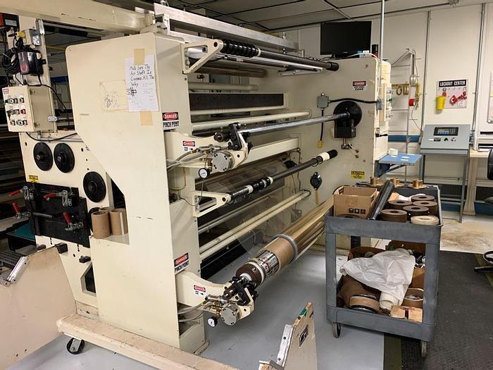 Used 62" INDEPENDENT MODEL 62 GB DUPLEX SLITTER REWINDER CANTILEVERED