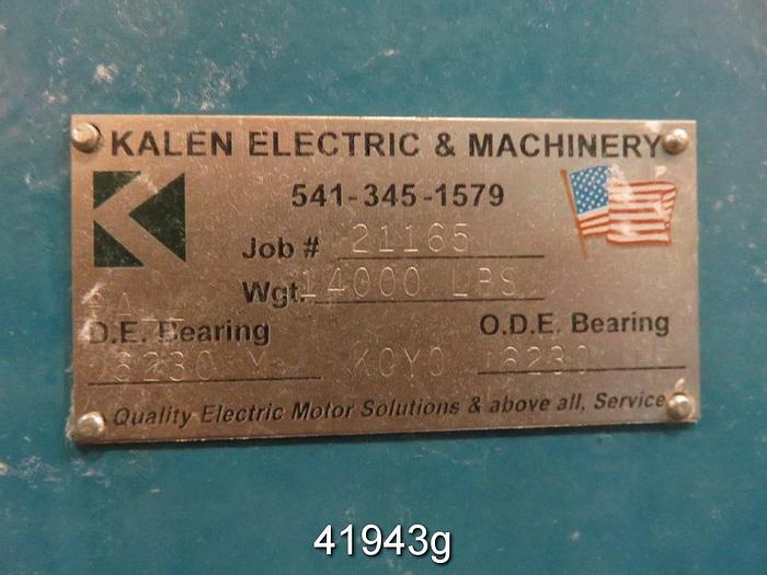 Used General Electric 5TS84096807 Synchronous Motor, 920 Hp, 600 Rpm, 2300 Volts #41943