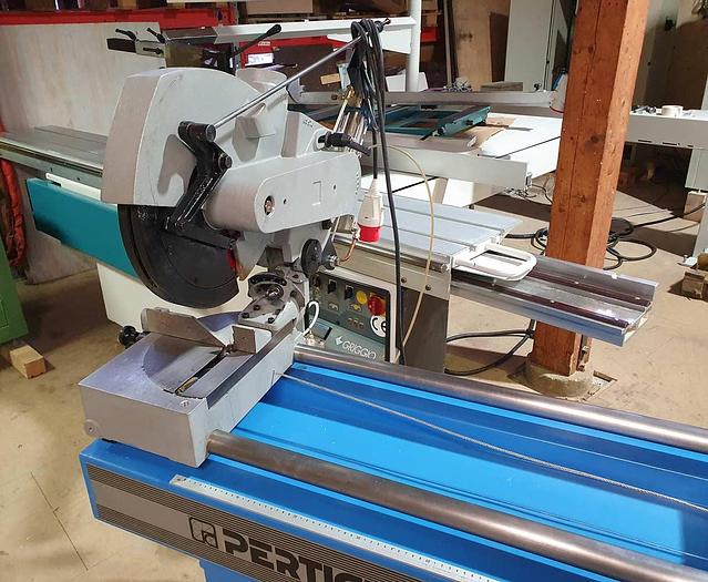 Used 2005 Pertici Italy PERTICI Semi-automatic double mitre saw UNIVER 330