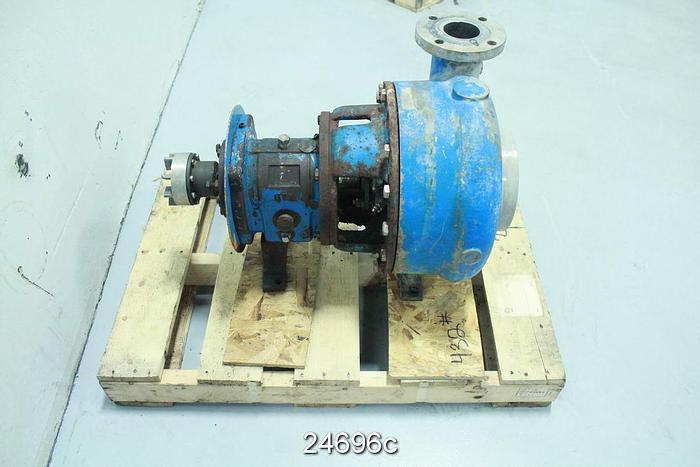 Used Goulds 3196CV Goulds 3196Cv Pump, 3X4X13, Stainless Steel Casing, Stainless Steel Impeller, Stainless Steel Stuffing Box, Packing, Mtx Power End, Full Diameter 13" Impeller #24696