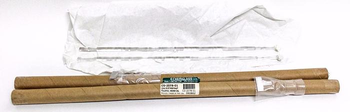 Chemglass CG-2078-01 Stirrer Shaft 10mm Polished 460mm OAL New Lot of Two (4279)