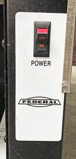 Used Gently Used Federal Showcase -- Dry Case, Lighted Shelves, Adjustable Shelf Angles, Model ECGD59. In stock, available for immediate pickup!