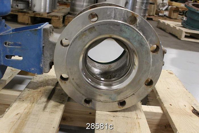 Used Neles Jamesbury R21CB06CCJA Vball Valve, 6", CG8M Bod #28581