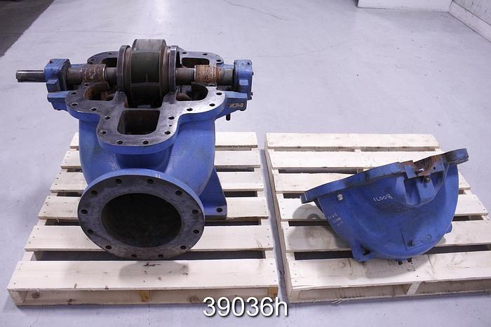 Used Goulds 3410 Split Case Pump, 10x12x12H, 7 Vane Impeller #39036