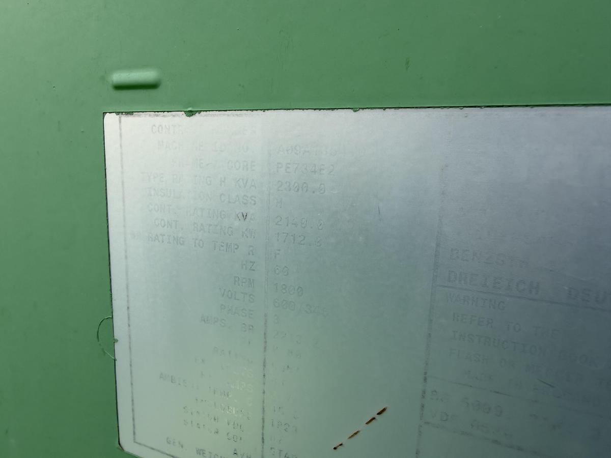 Used 2011 General Electric Jenbacher J320 Natural Gas Generator 1712KW