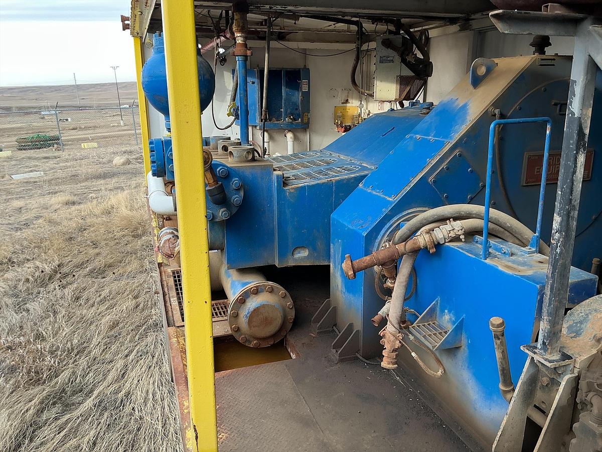 Used Mud Pump Skid Building w/ MTU Diesel Engine w/ RS-F1000 Pump